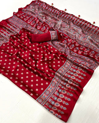 Aarohi Premium Semi Modal Saree for Festive Wear ClothsVilla