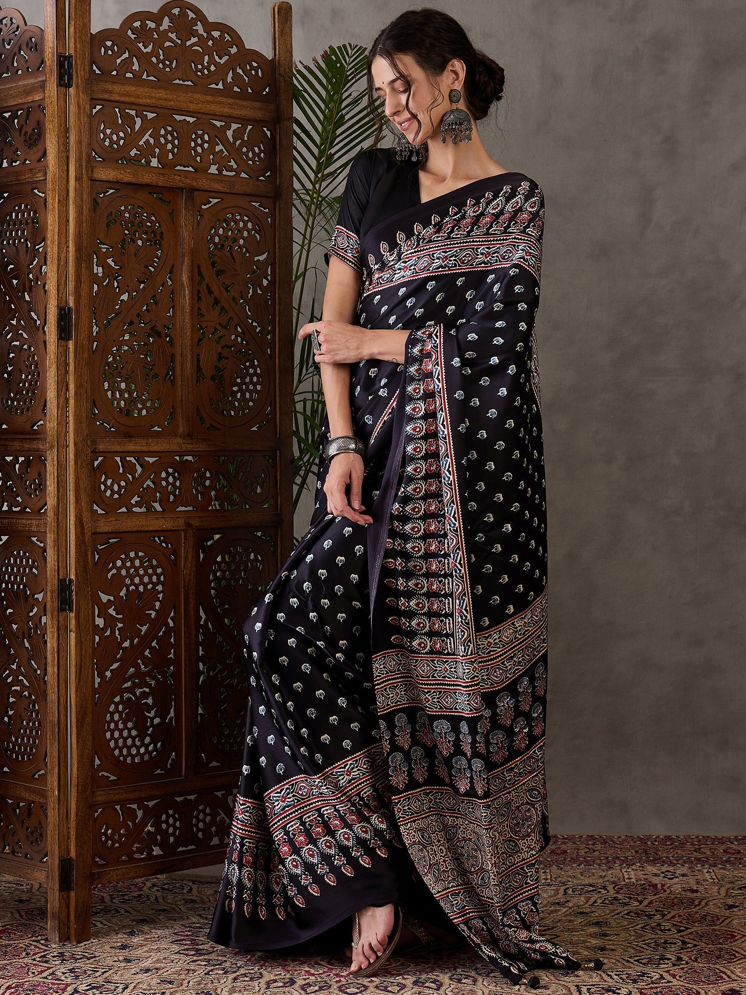 Aarohi Premium Semi Modal Saree for Festive Wear ClothsVilla