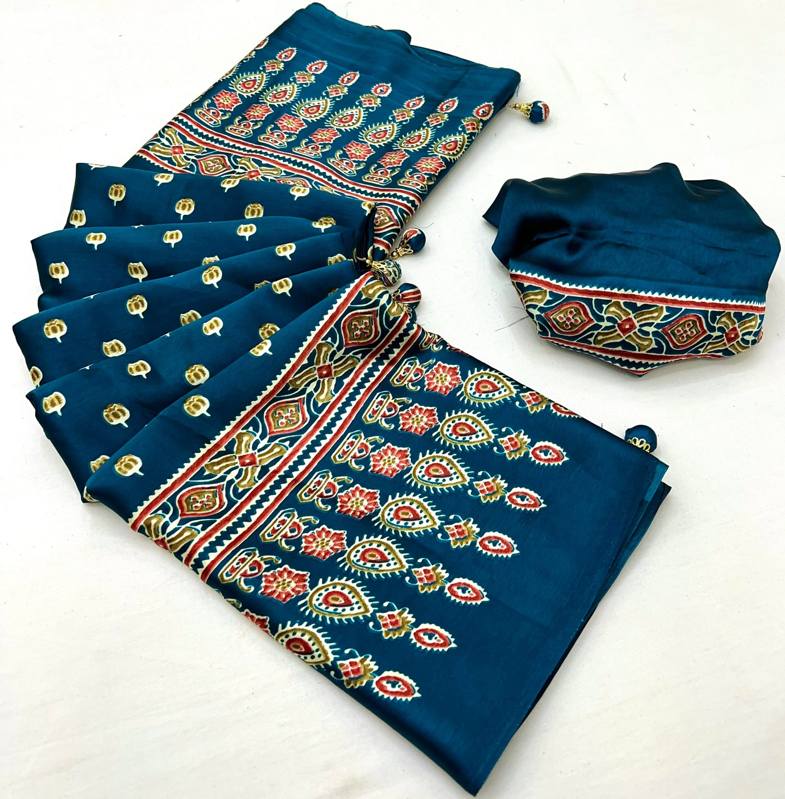 Aarohi Premium Semi Modal Saree for Festive Wear ClothsVilla