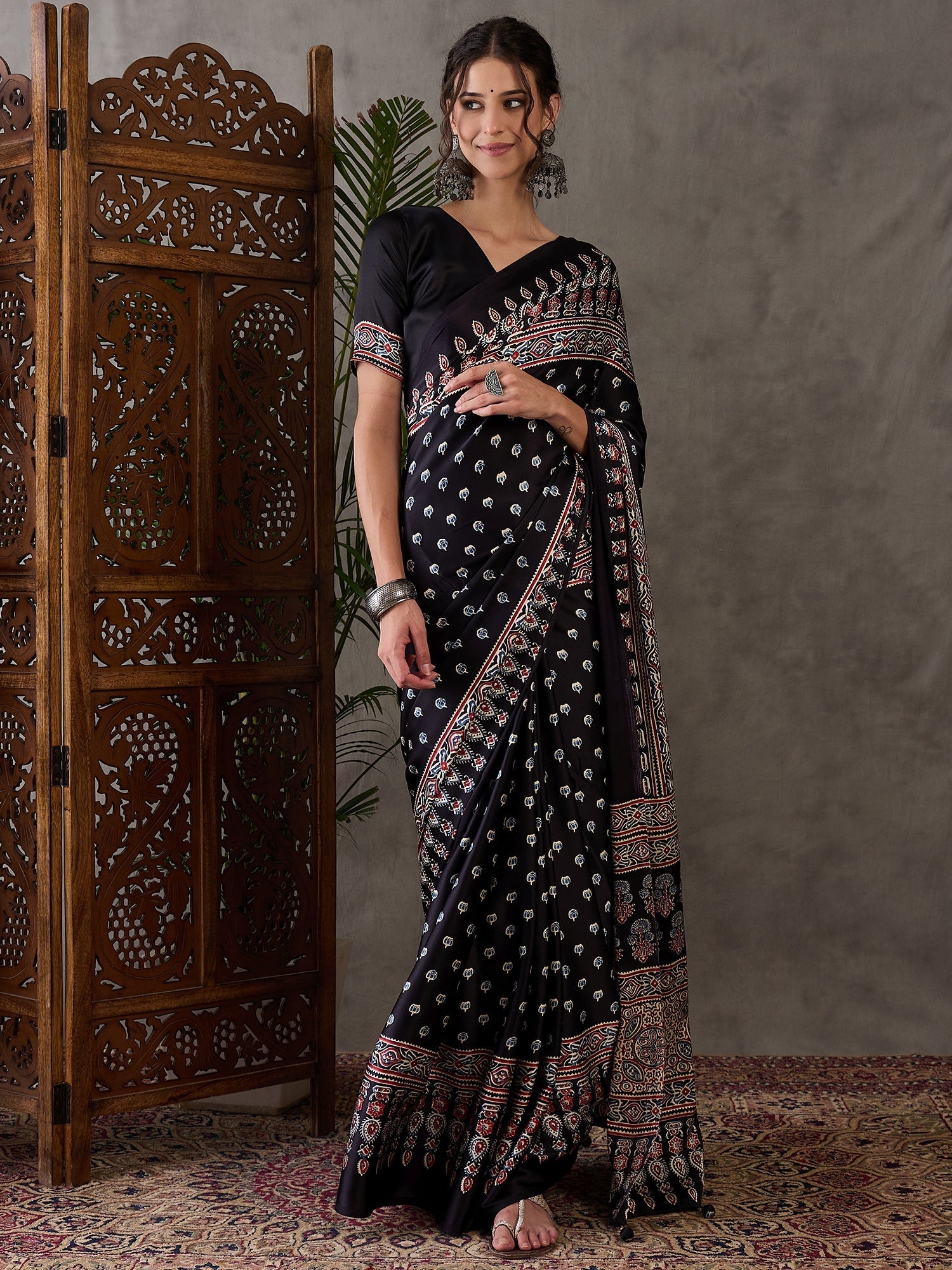 Aarohi Premium Semi Modal Saree for Festive Wear ClothsVilla