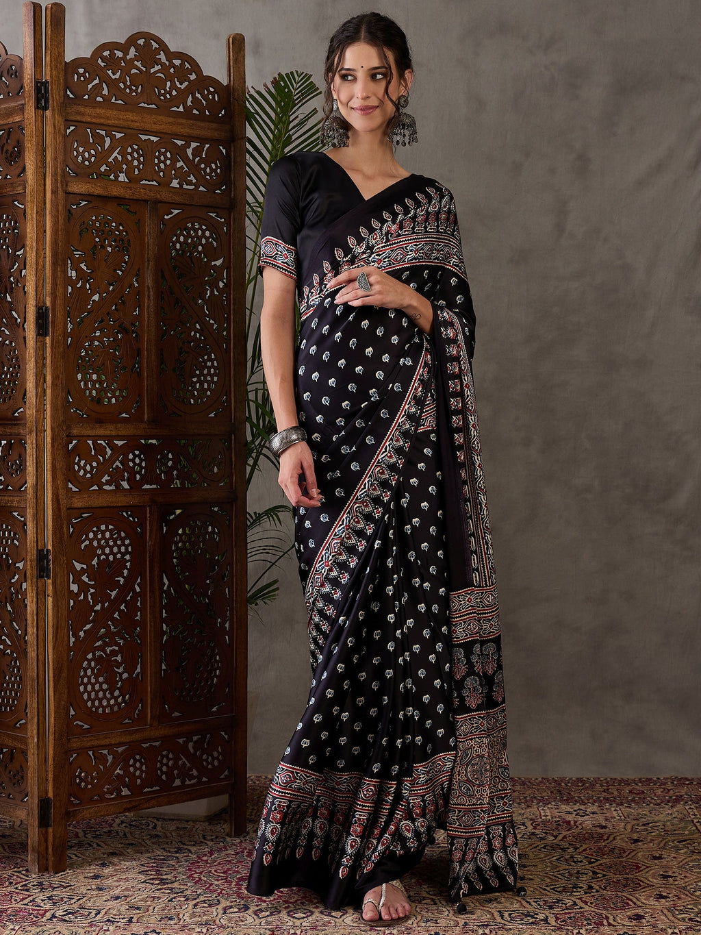 Aarohi Premium Semi Modal Saree for Festive Wear ClothsVilla