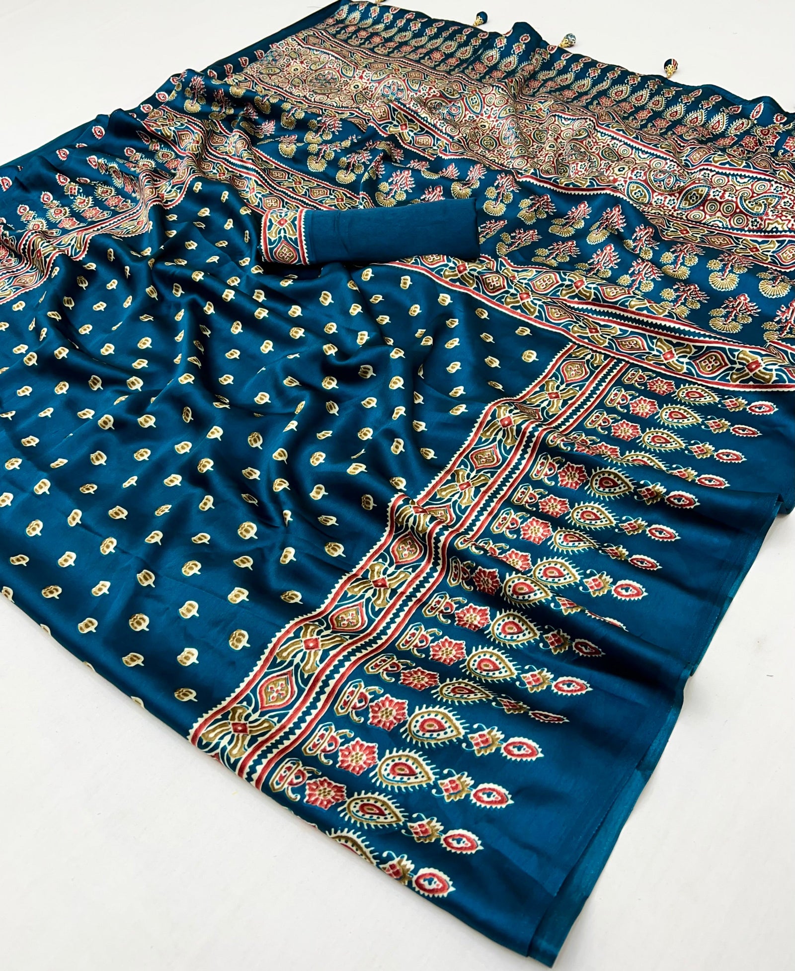 Aarohi Premium Semi Modal Saree for Festive Wear ClothsVilla
