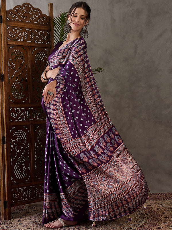 Aarohi Premium Semi Modal Saree for Festive Wear ClothsVilla