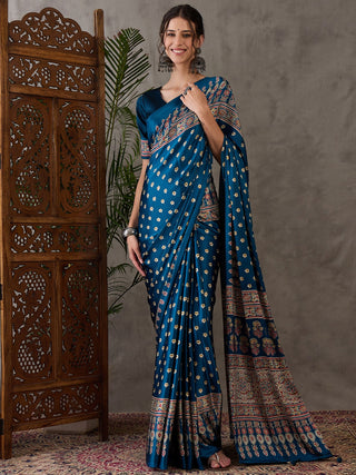 Aarohi Premium Semi Modal Saree for Festive Wear ClothsVilla