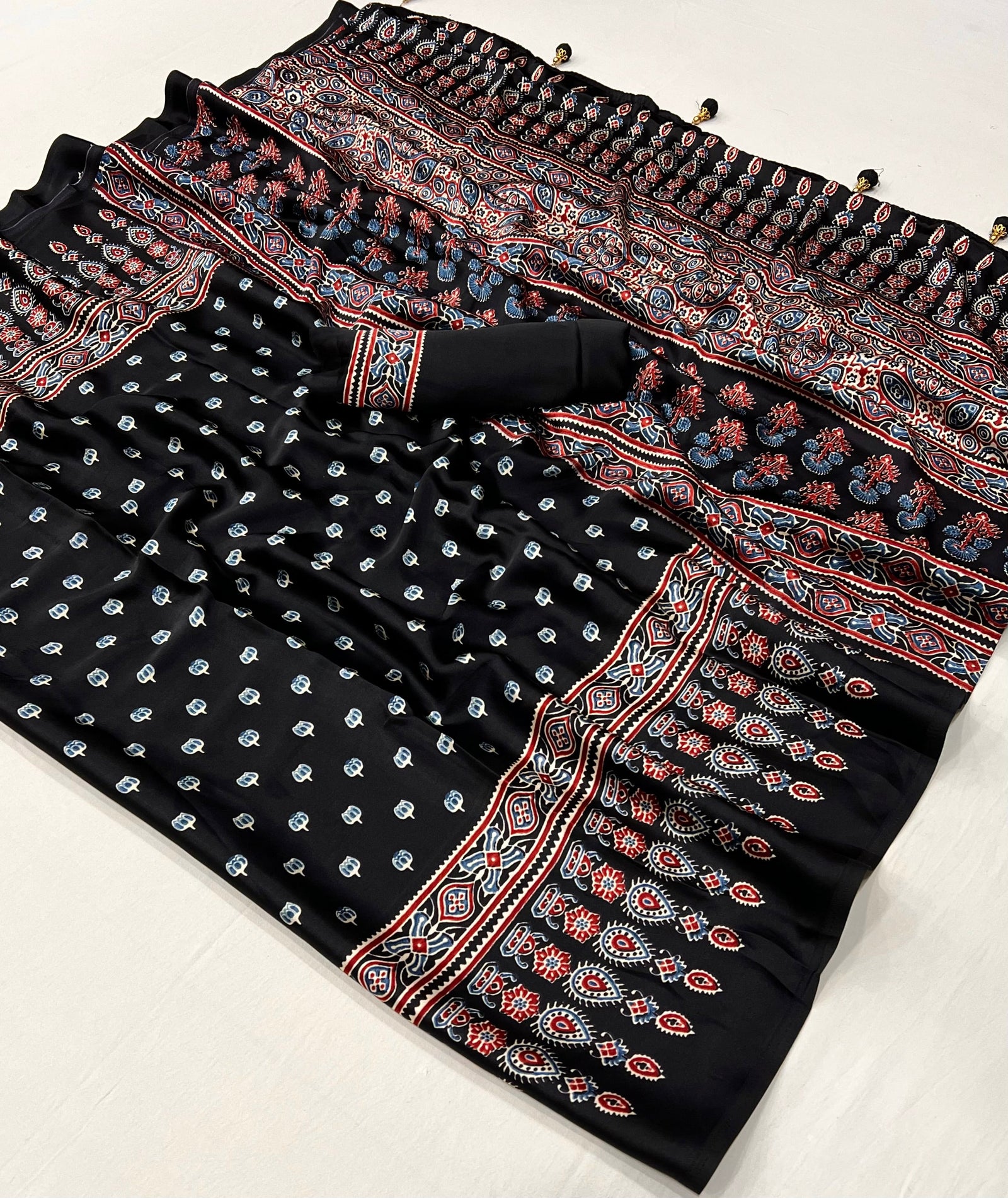 Aarohi Premium Semi Modal Saree for Festive Wear ClothsVilla