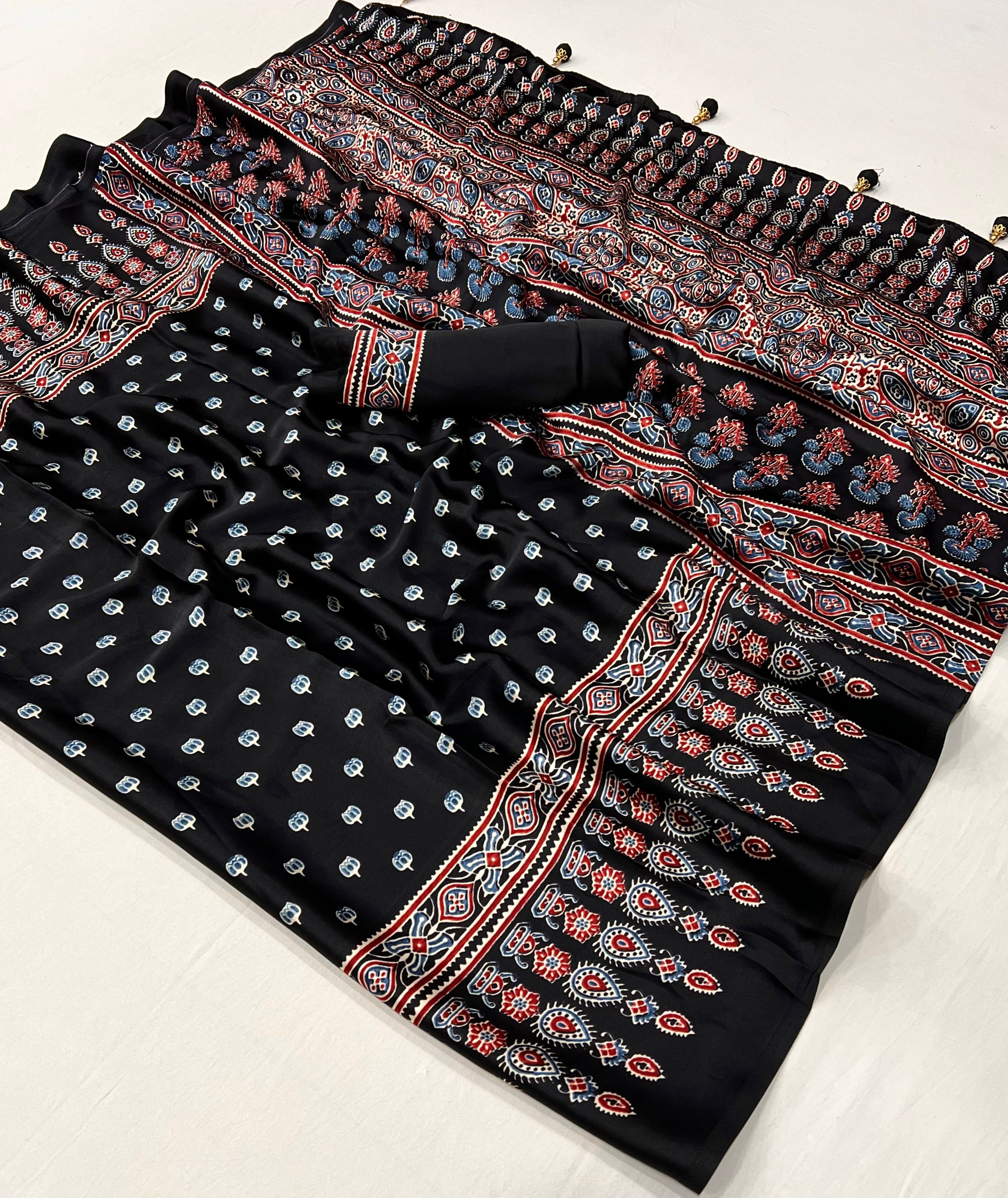 Aarohi Premium Semi Modal Saree for Festive Wear ClothsVilla