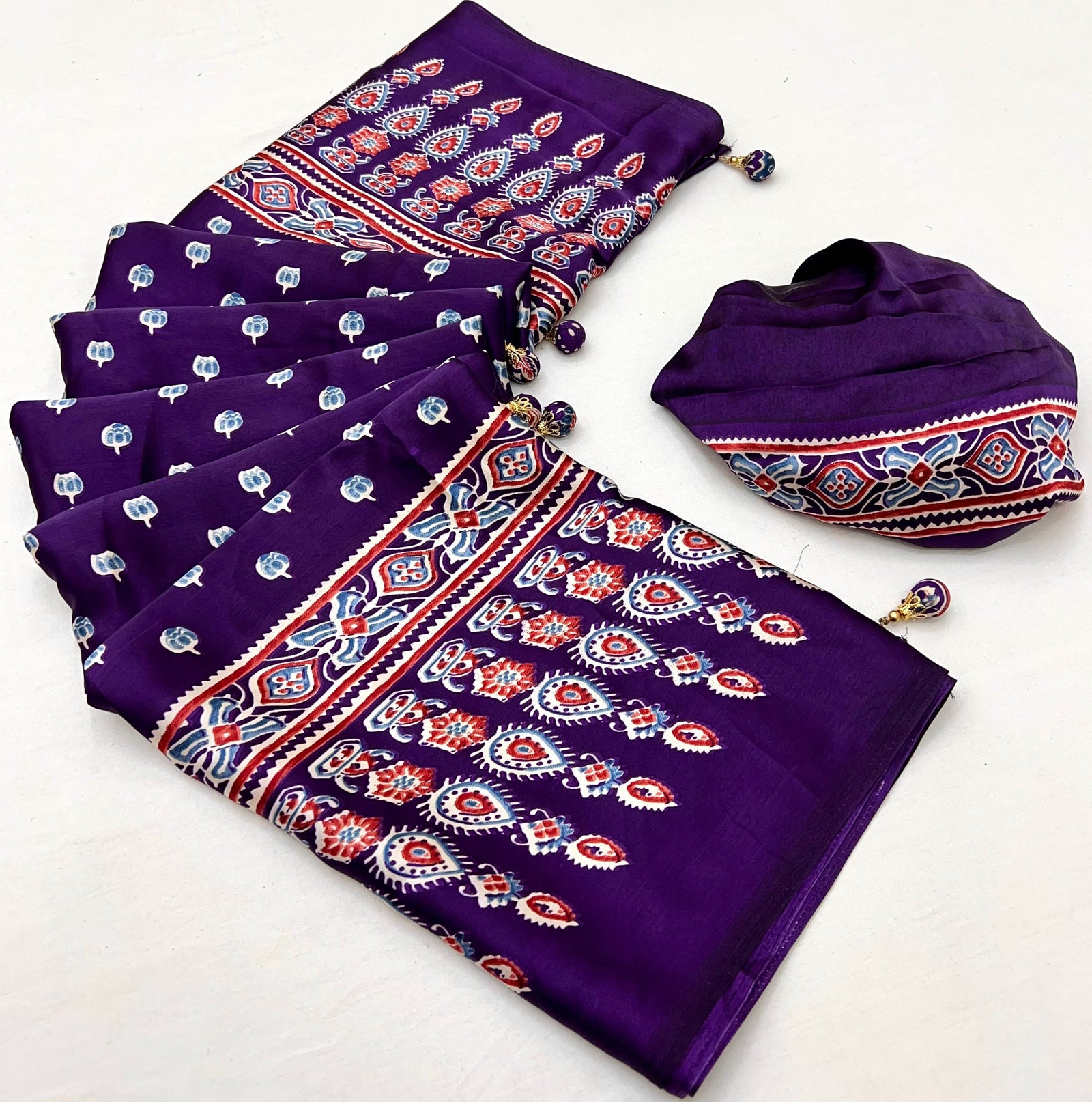Aarohi Premium Semi Modal Saree for Festive Wear ClothsVilla