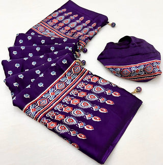 Aarohi Premium Semi Modal Saree for Festive Wear ClothsVilla