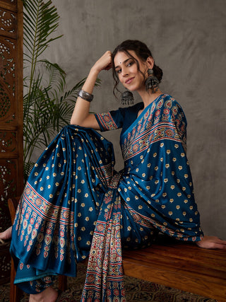 Aarohi Premium Semi Modal Saree for Festive Wear ClothsVilla