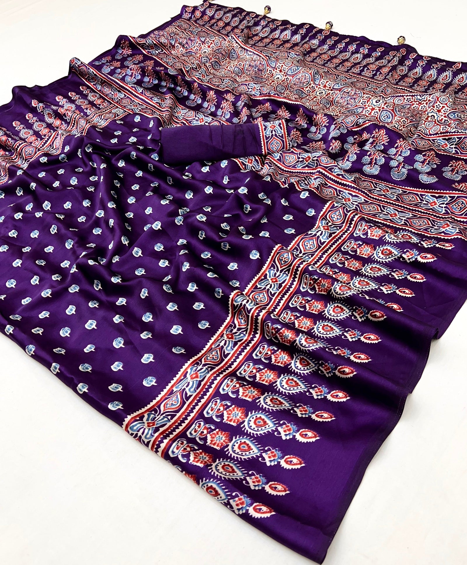 Aarohi Premium Semi Modal Saree for Festive Wear ClothsVilla