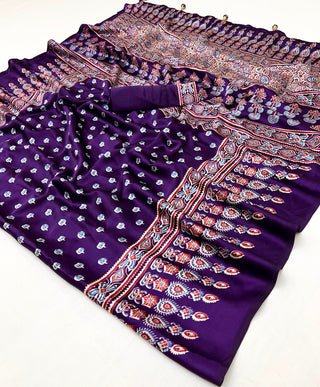 Aarohi Premium Semi Modal Saree for Festive Wear ClothsVilla