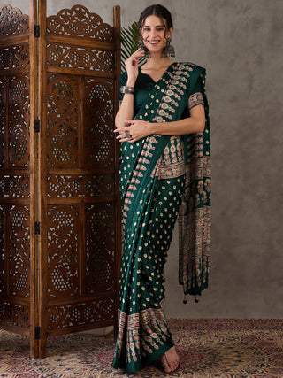 Aarohi Premium Semi Modal Saree for Festive Wear ClothsVilla