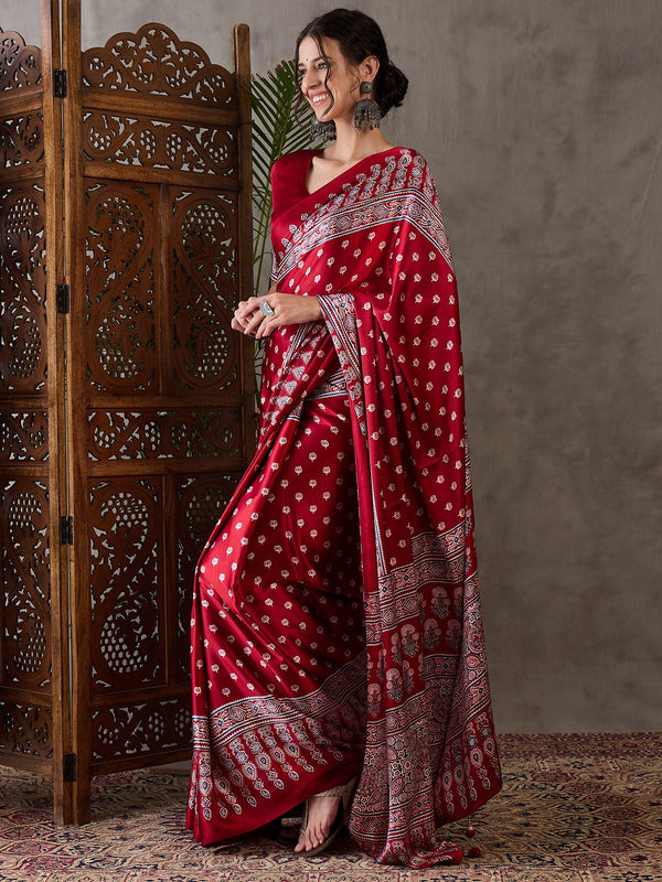 Aarohi Premium Semi Modal Saree for Festive Wear ClothsVilla