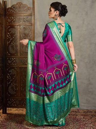 Aavira Classic Semi Modal Saree for Traditional Functions ClothsVilla