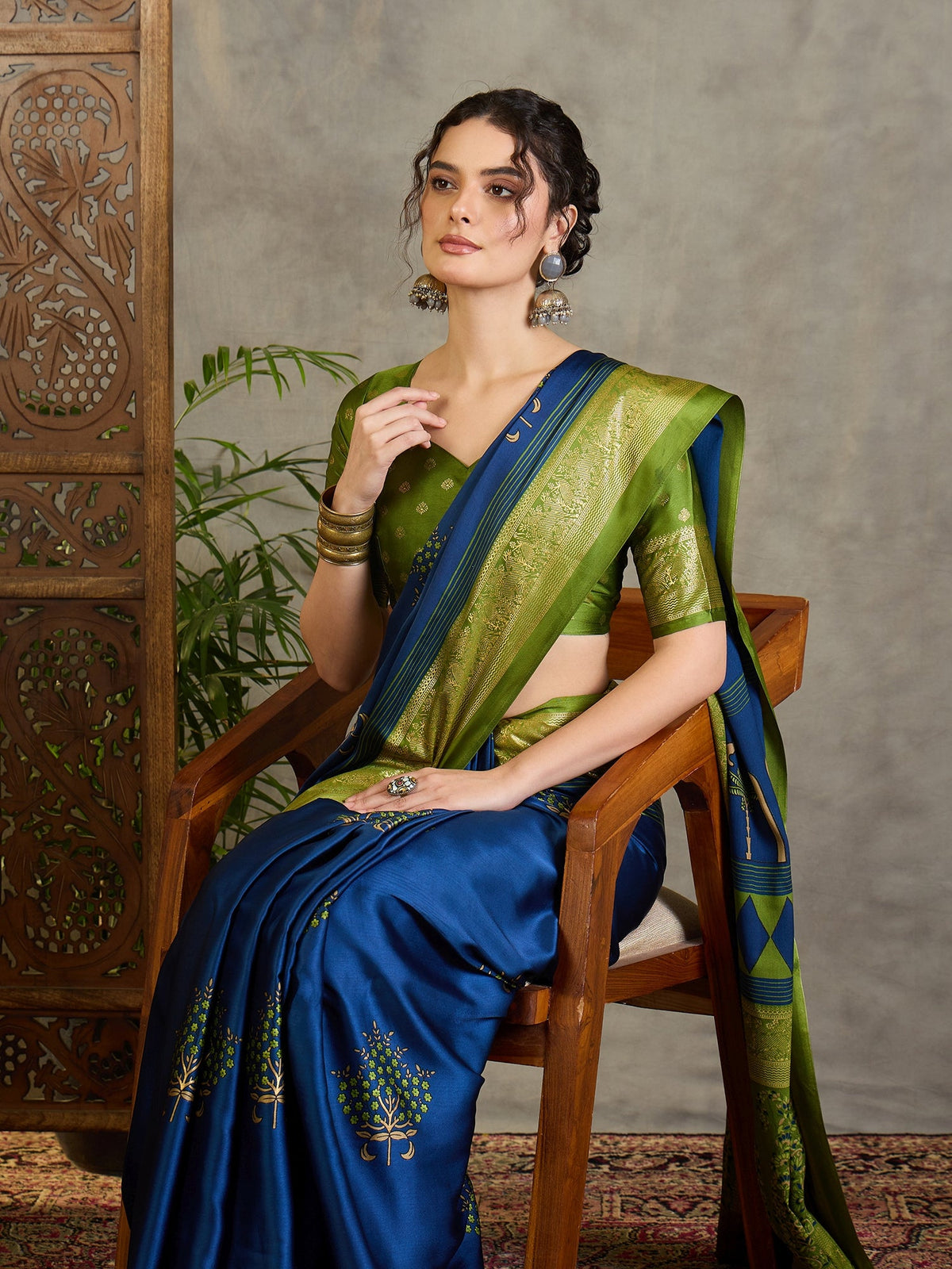 Aavira Classic Semi Modal Saree for Traditional Functions ClothsVilla