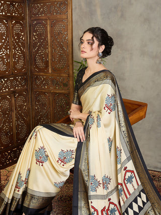 Aavira Classic Semi Modal Saree for Traditional Functions ClothsVilla