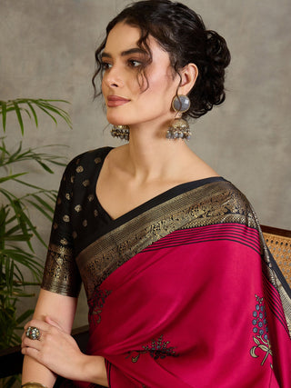 Aavira Classic Semi Modal Saree for Traditional Functions ClothsVilla