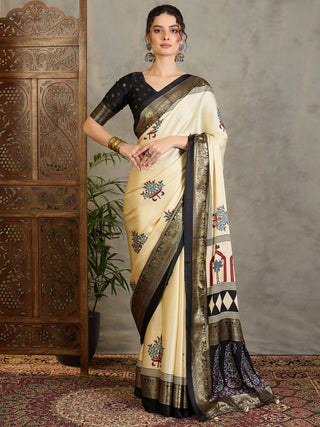 Aavira Classic Semi Modal Saree for Traditional Functions ClothsVilla