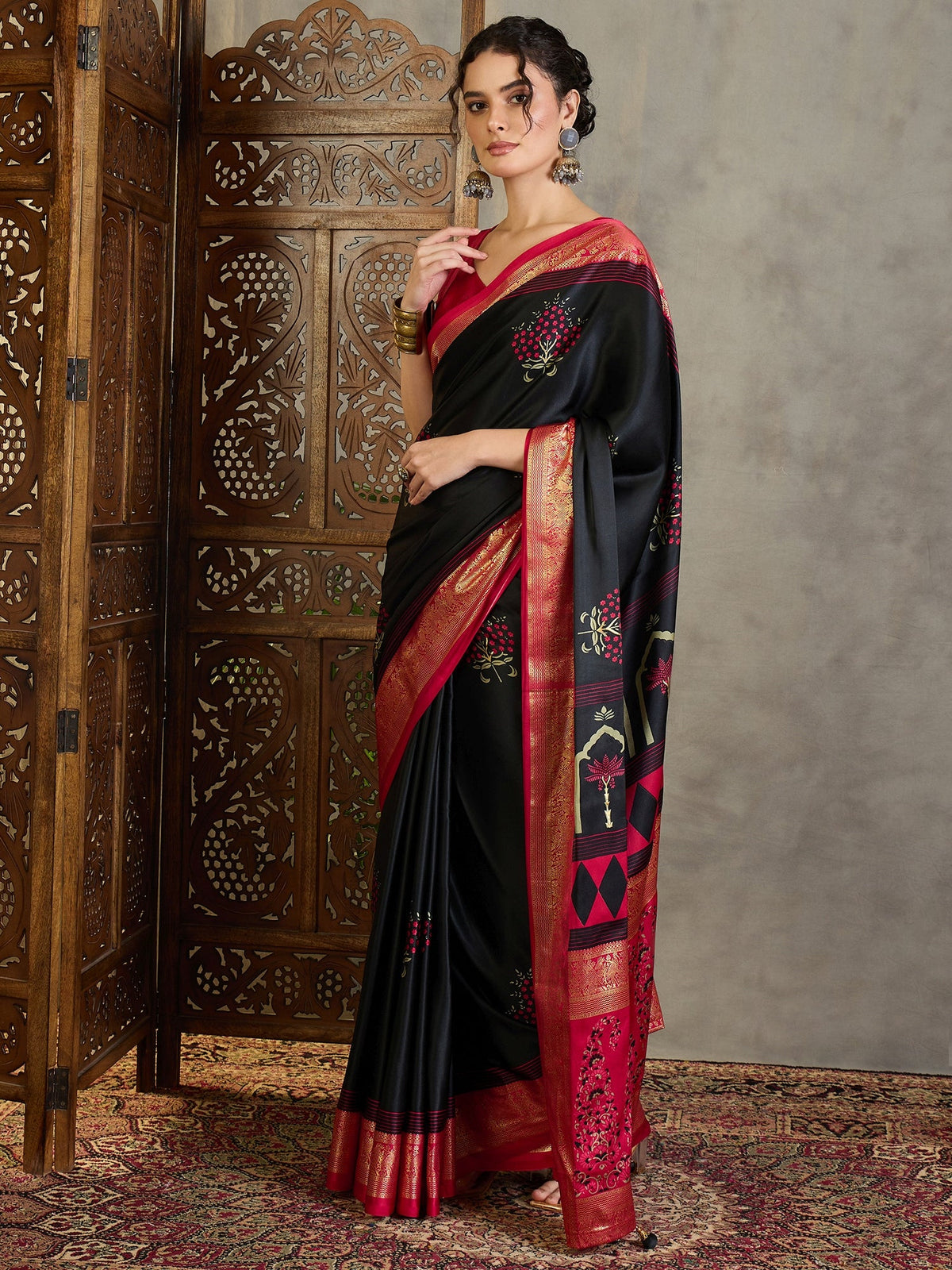 Aavira Classic Semi Modal Saree for Traditional Functions ClothsVilla
