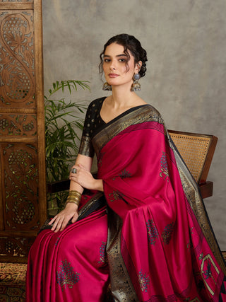 Aavira Classic Semi Modal Saree for Traditional Functions ClothsVilla