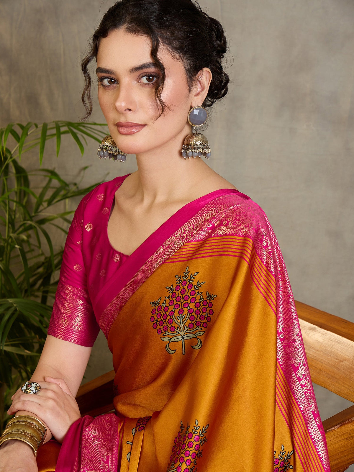 Aavira Classic Semi Modal Saree for Traditional Functions ClothsVilla