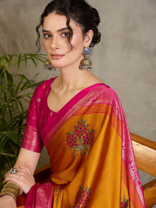 Aavira Classic Semi Modal Saree for Traditional Functions ClothsVilla