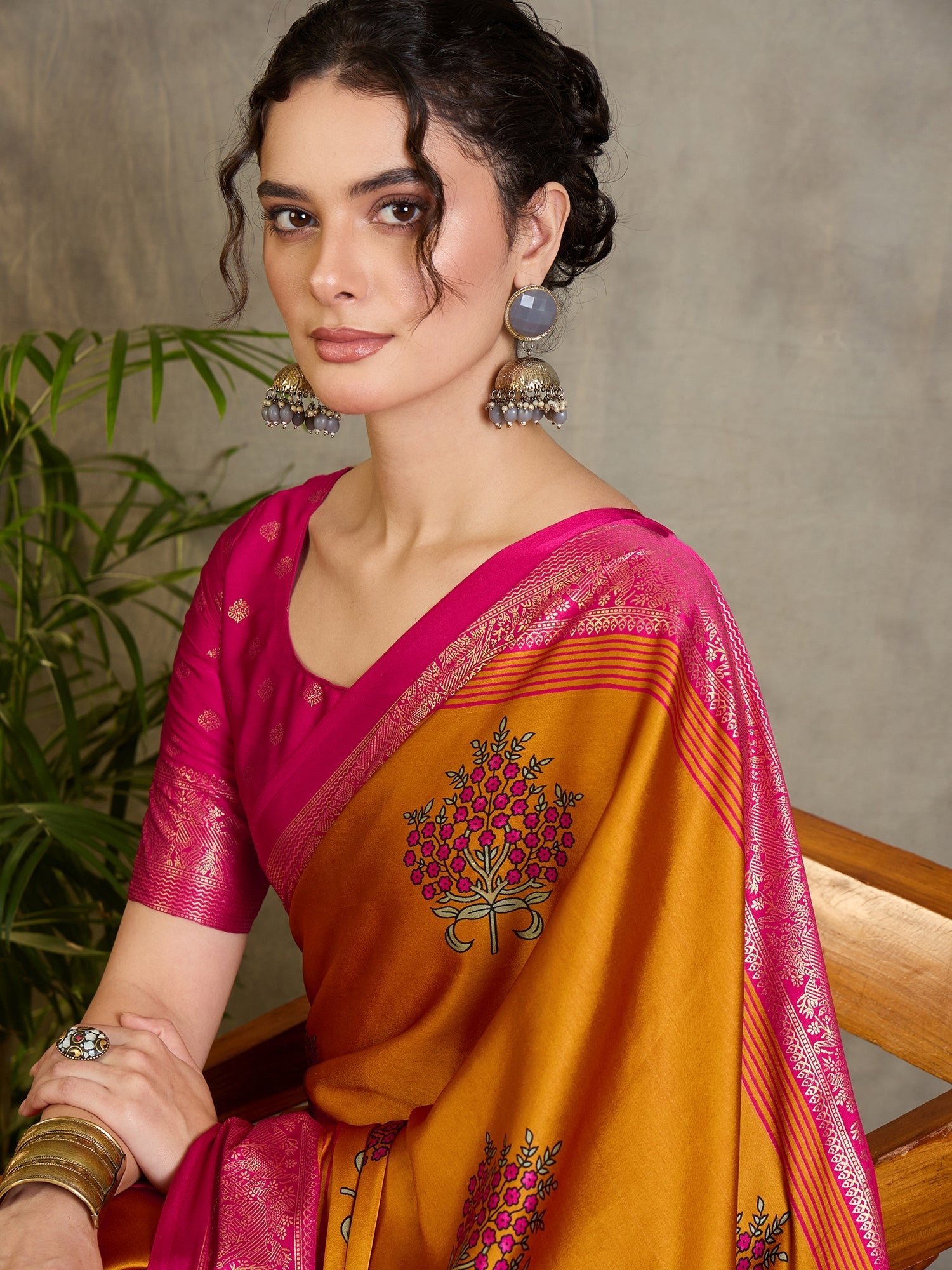 Aavira Classic Semi Modal Saree for Traditional Functions ClothsVilla
