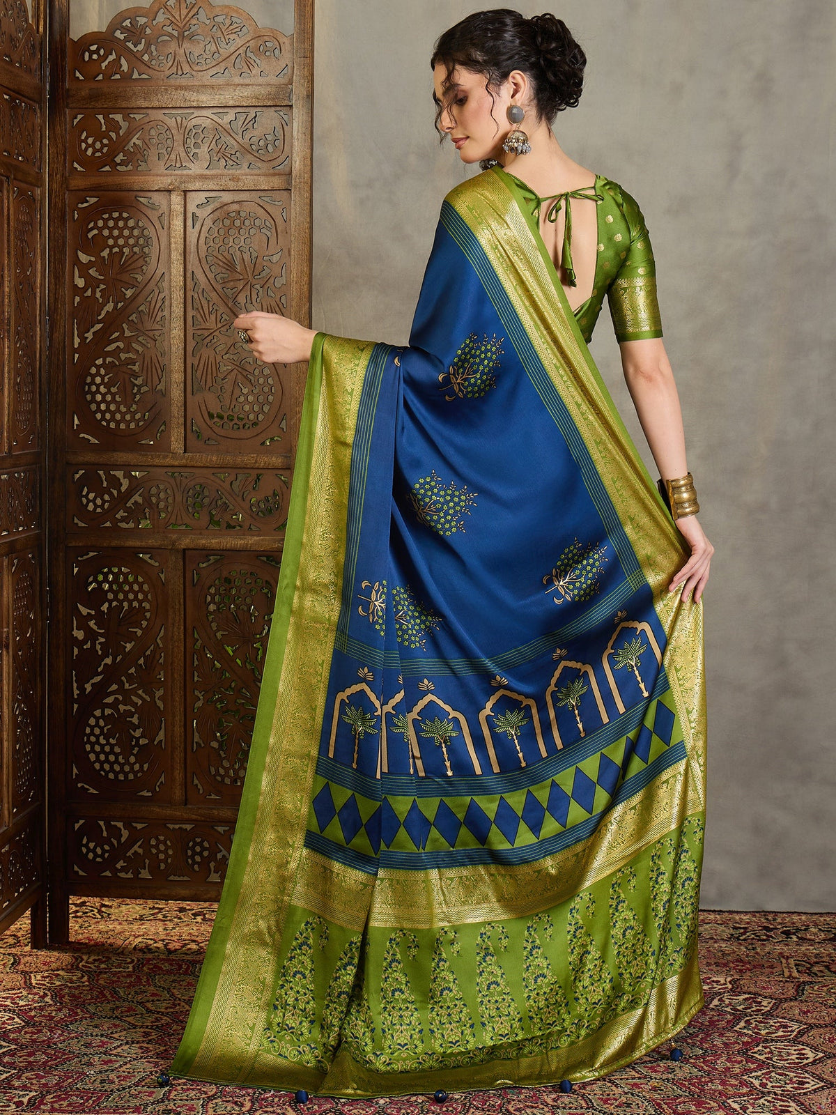 Aavira Classic Semi Modal Saree for Traditional Functions ClothsVilla