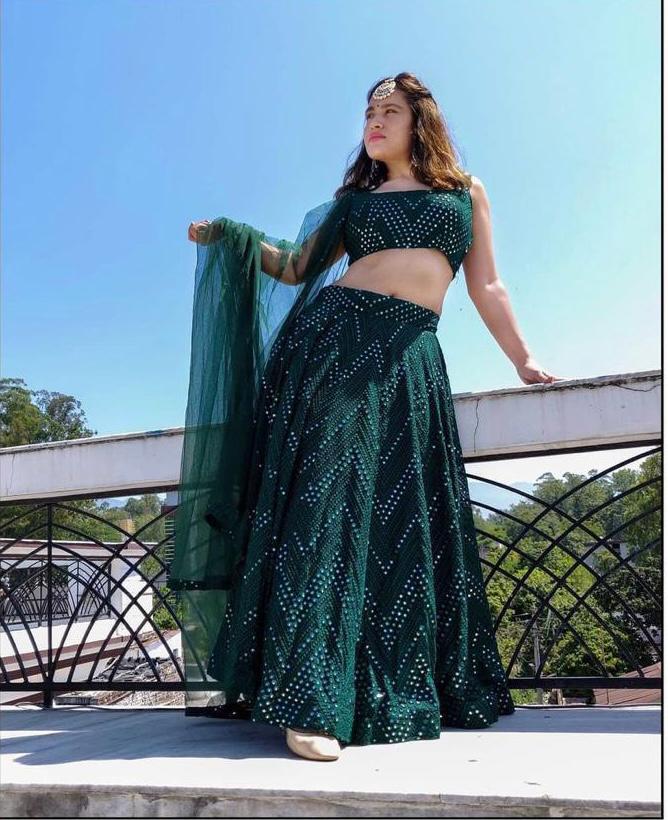 Alluring Embroidered Georgette Lehenga Set with Dupatta ClothsVilla