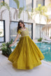 Load image into Gallery viewer, Anarkali Gown with Sequins, Zari Work ClothsVilla
