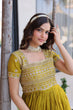 Load image into Gallery viewer, Anarkali Gown with Sequins, Zari Work ClothsVilla