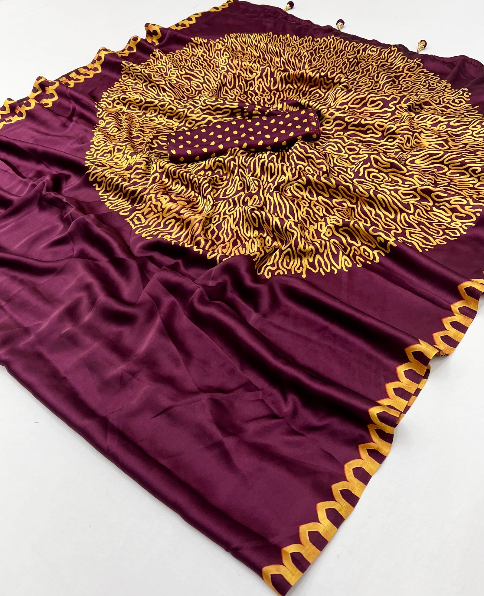 Anvaya Stylish Semi Modal Saree for Party & Festive Wear ClothsVilla