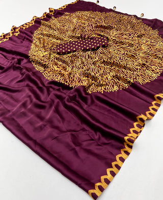 Anvaya Stylish Semi Modal Saree for Party & Festive Wear ClothsVilla