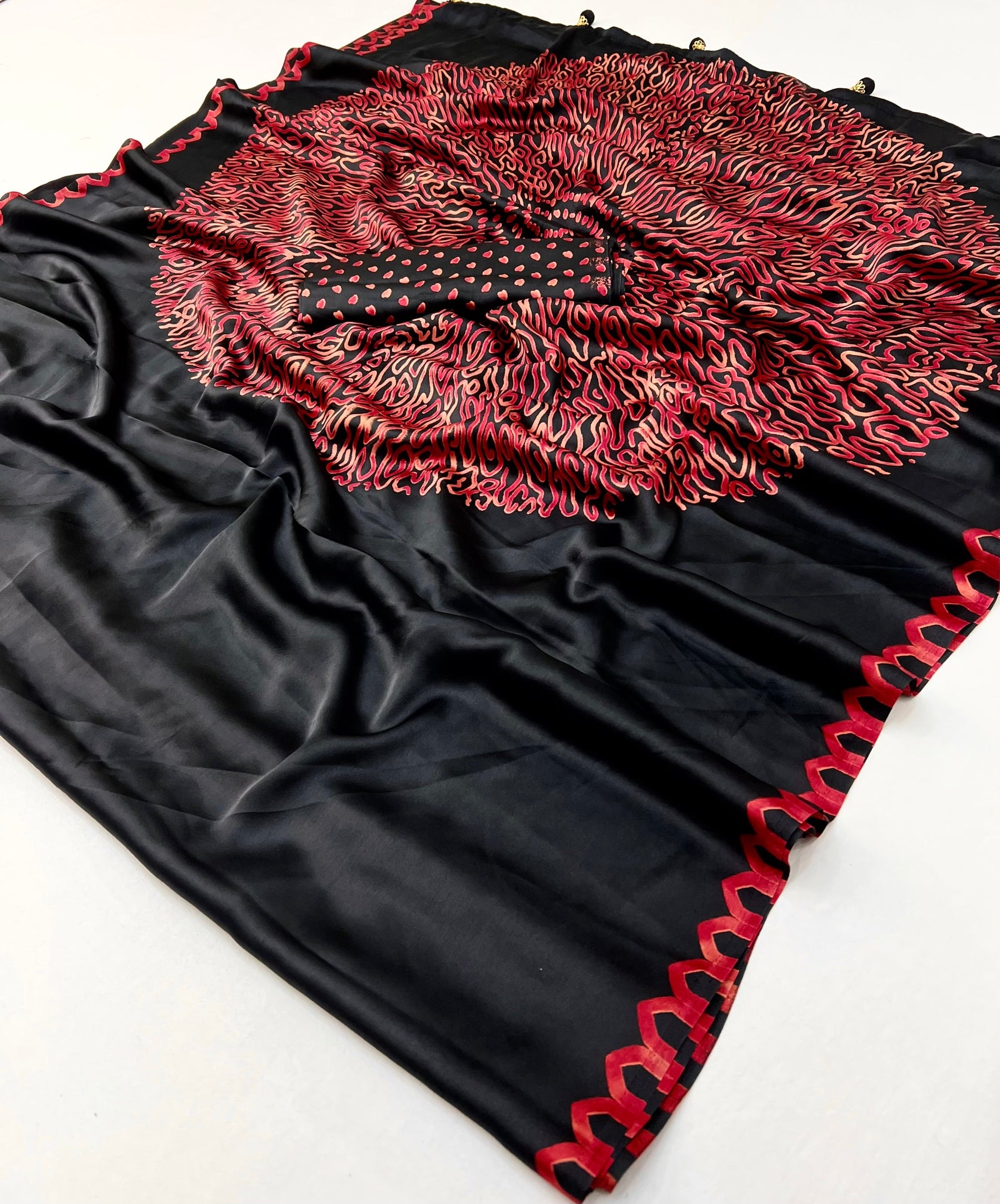 Anvaya Stylish Semi Modal Saree for Party & Festive Wear ClothsVilla