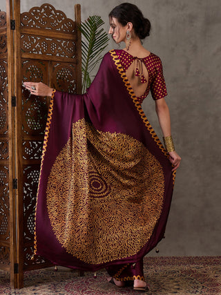 Anvaya Stylish Semi Modal Saree for Party & Festive Wear ClothsVilla