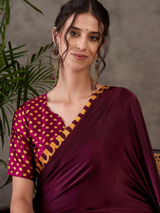 Anvaya Stylish Semi Modal Saree for Party & Festive Wear ClothsVilla