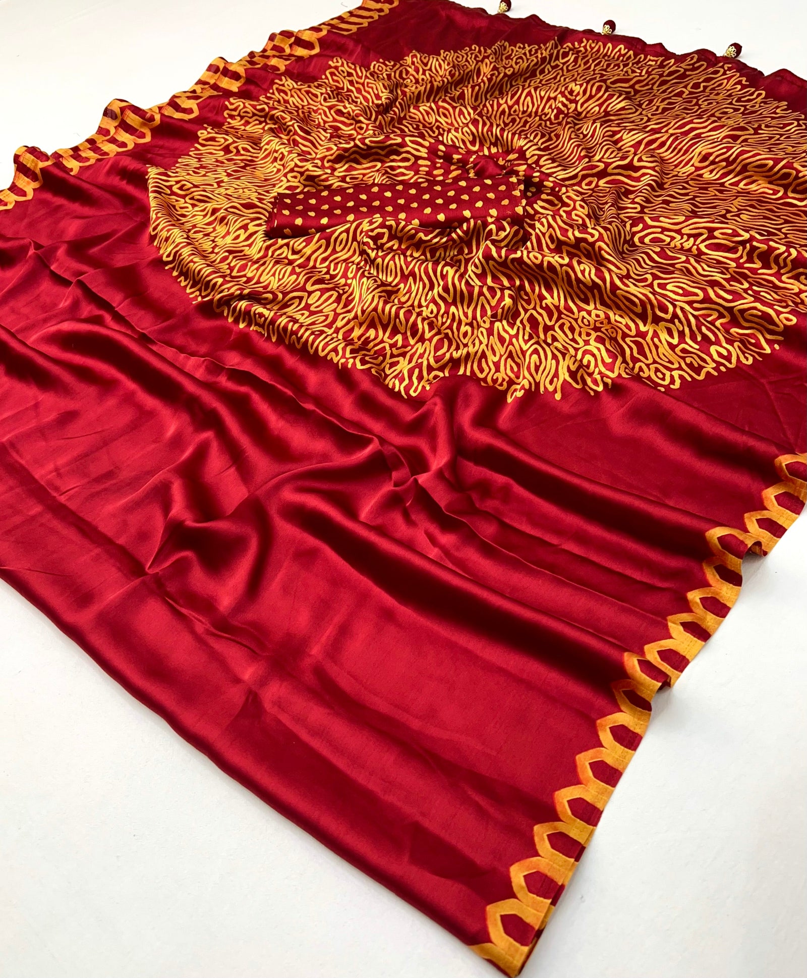 Anvaya Stylish Semi Modal Saree for Party & Festive Wear ClothsVilla