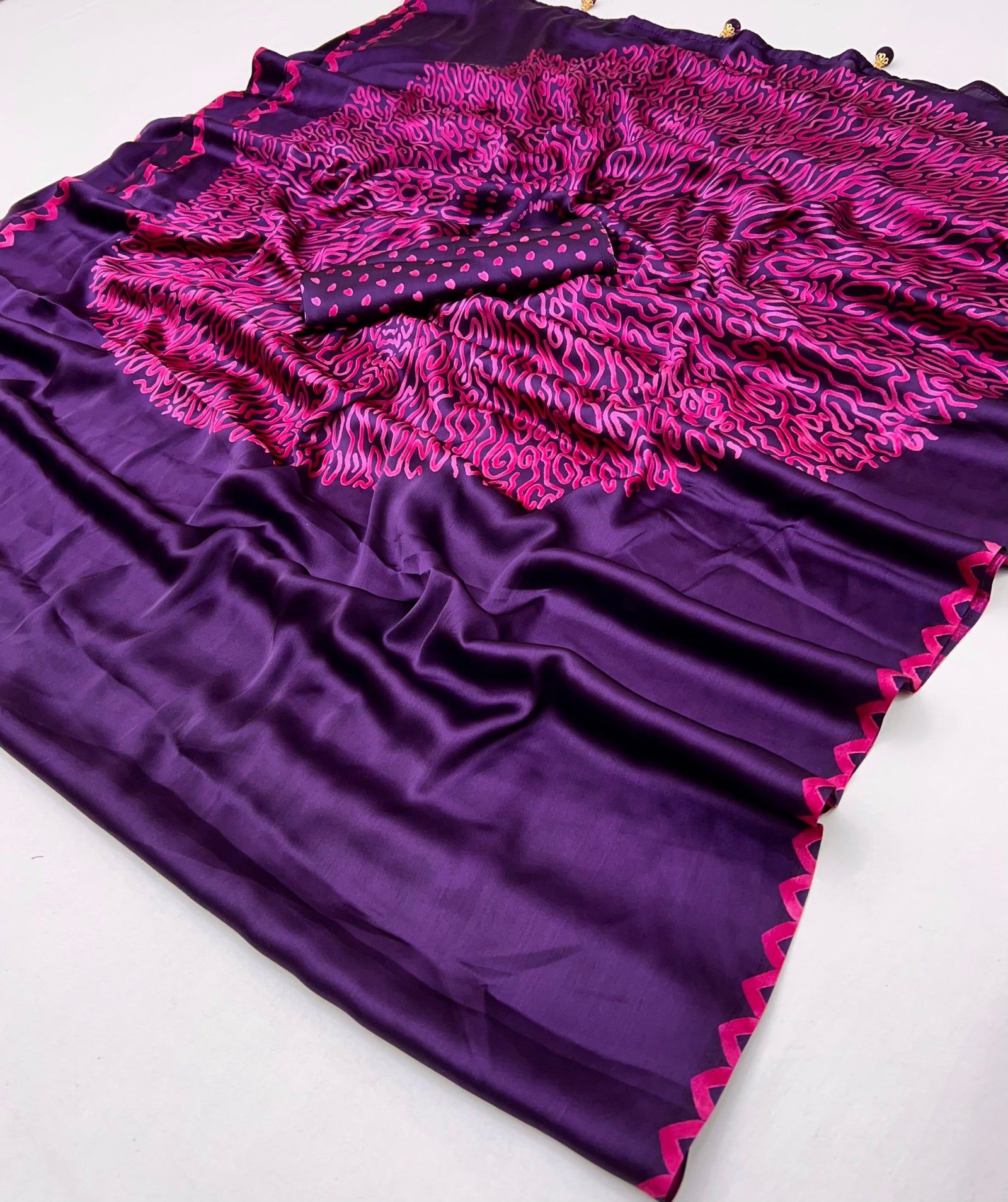 Anvaya Stylish Semi Modal Saree for Party & Festive Wear ClothsVilla