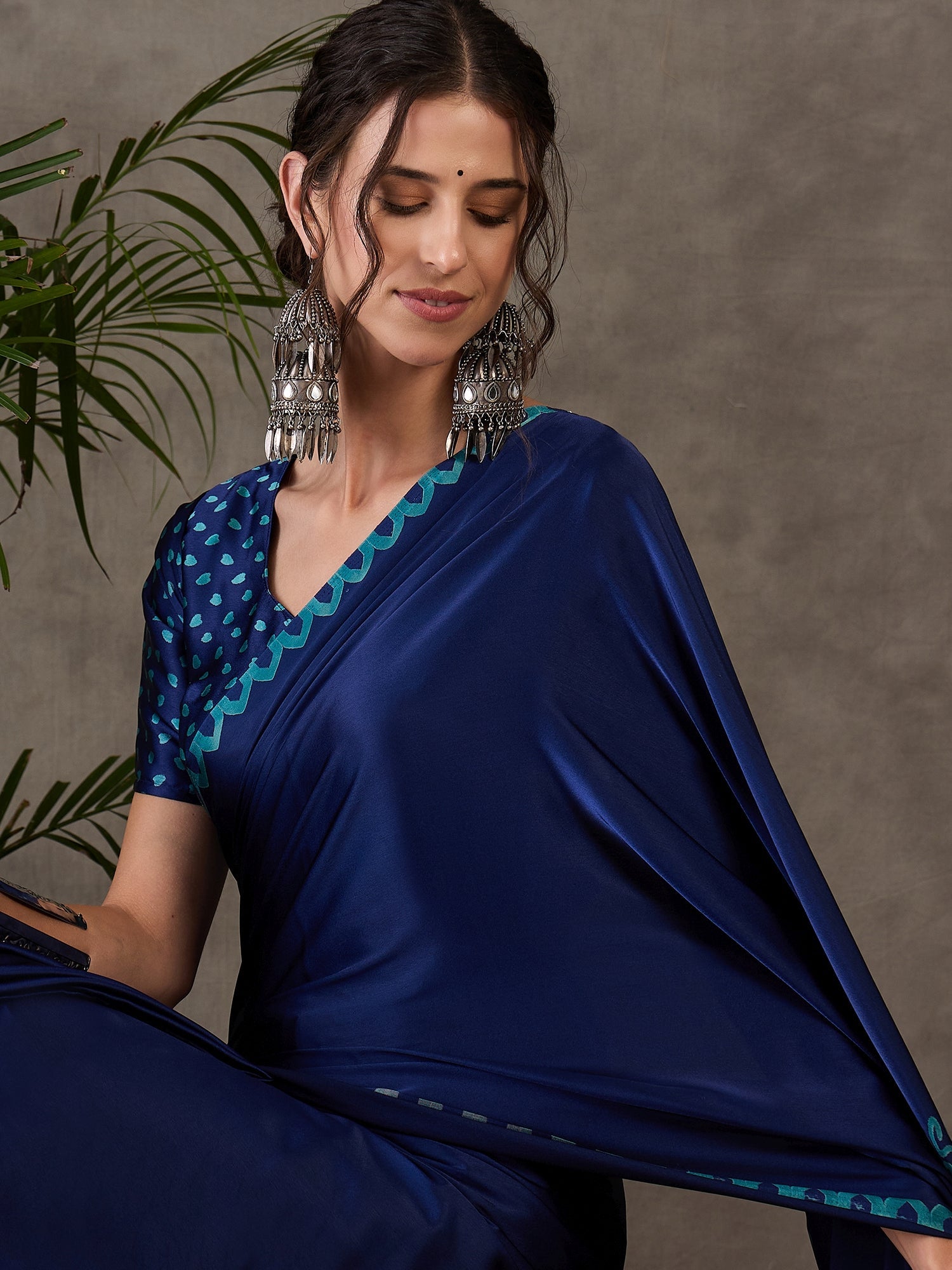 Anvaya Stylish Semi Modal Saree for Party & Festive Wear ClothsVilla