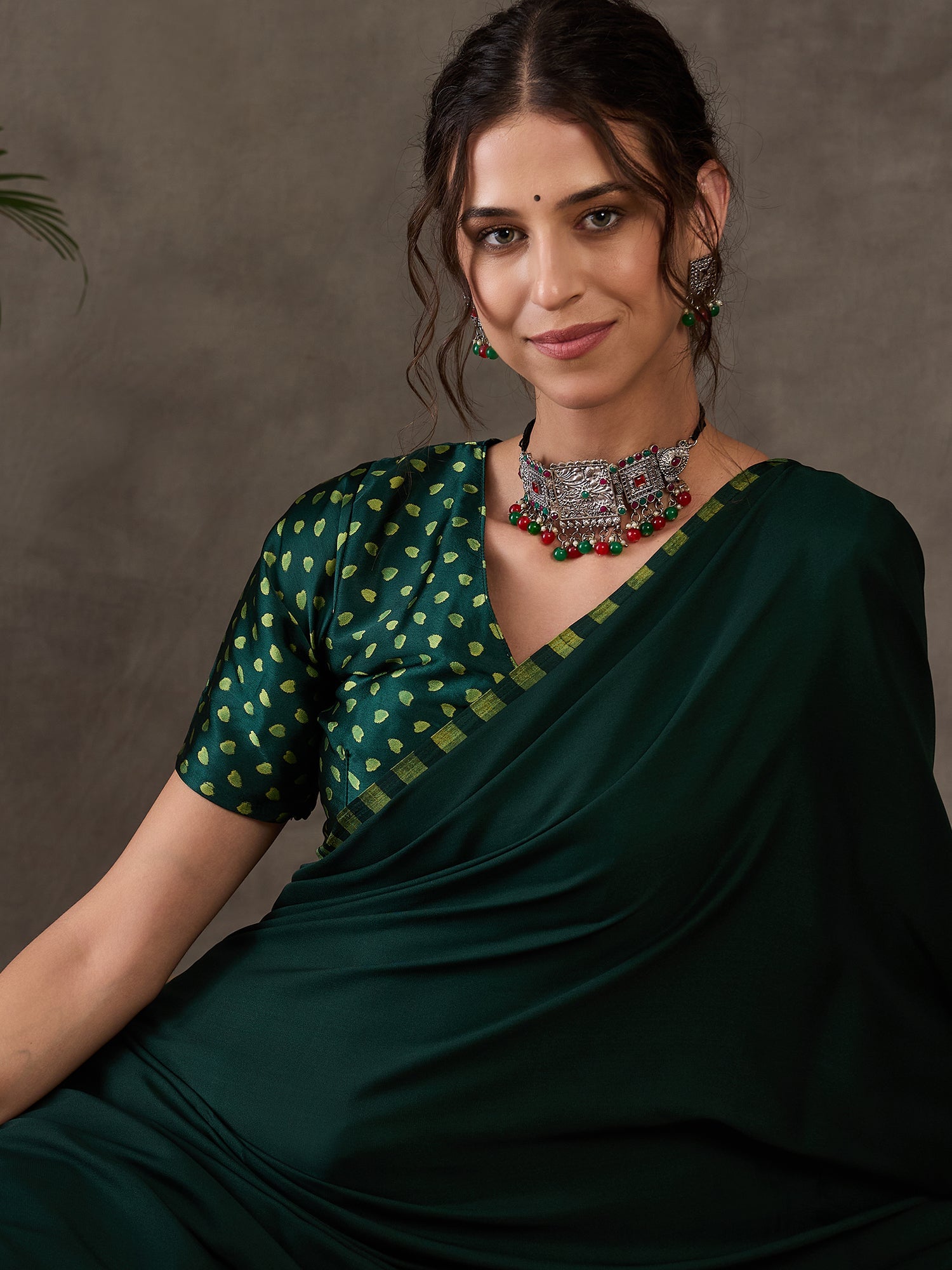 Anvaya Stylish Semi Modal Saree for Party & Festive Wear ClothsVilla