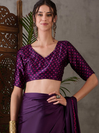 Anvaya Stylish Semi Modal Saree for Party & Festive Wear ClothsVilla