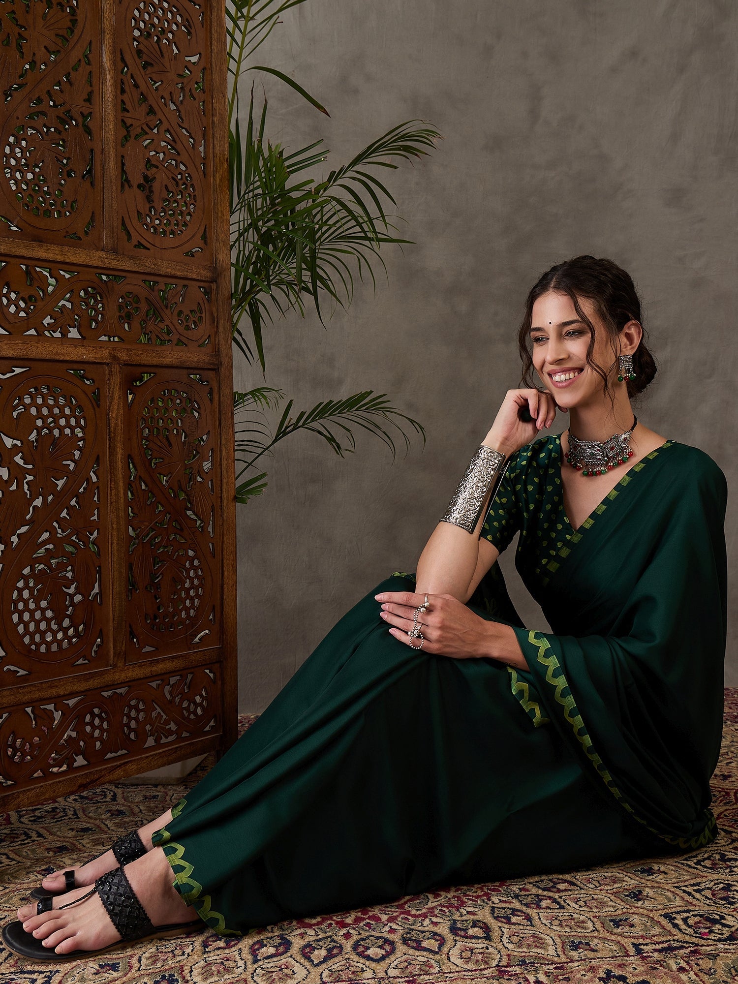 Anvaya Stylish Semi Modal Saree for Party & Festive Wear ClothsVilla