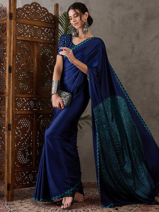 Anvaya Stylish Semi Modal Saree for Party & Festive Wear ClothsVilla