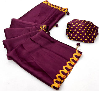 Anvaya Stylish Semi Modal Saree for Party & Festive Wear ClothsVilla