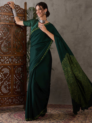 Anvaya Stylish Semi Modal Saree for Party & Festive Wear ClothsVilla