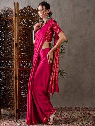 Anvaya Stylish Semi Modal Saree for Party & Festive Wear ClothsVilla