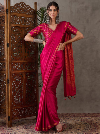 Anvaya Stylish Semi Modal Saree for Party & Festive Wear ClothsVilla