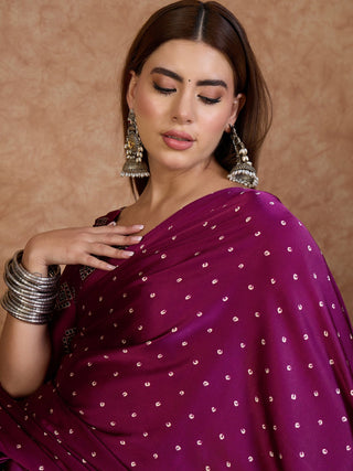 Aroshni Lightweight Semi Modal Saree for Festive Occasions ClothsVilla