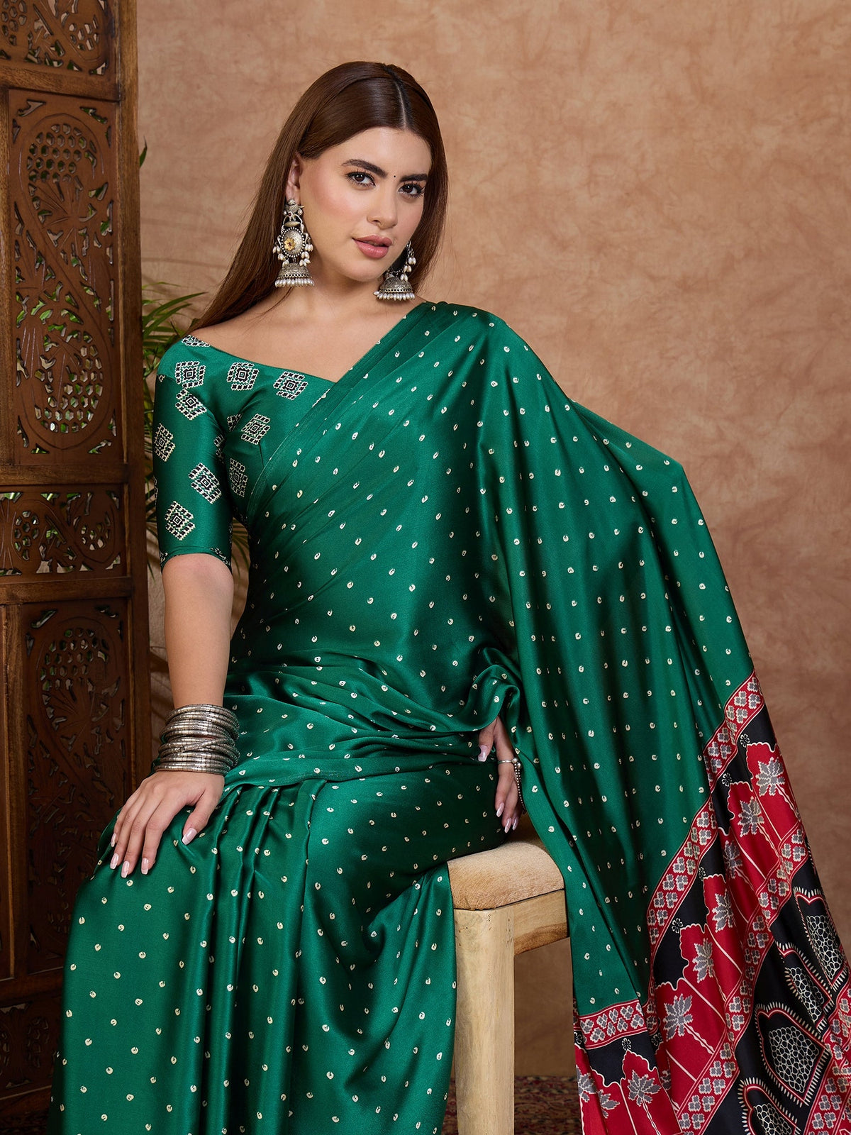 Aroshni Lightweight Semi Modal Saree for Festive Occasions ClothsVilla