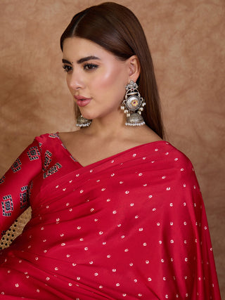 Aroshni Lightweight Semi Modal Saree for Festive Occasions ClothsVilla